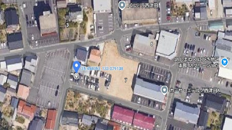 賃貸物件 西津田の地図